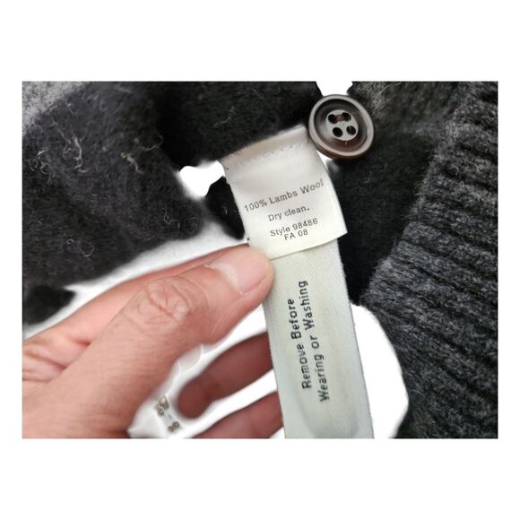 J.Crew 100% lambswool shawl neck striped sweater Small Cozy Quiet Luxury School - Picture 6 of 9